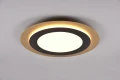 Plafon Morgan czarny | złoty Ø 45cm. LED dim. 42W 2700-6500K pilot trio 641519280 | 4017807574425 noxbox lampynox www.lampynox.pl