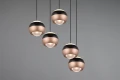 Lampa wisząca ściemnialna Orbit czarny mat | kawa LED 3 step dim. DIP SWITCH 5x8W 2300+3000+4000K trio 344430532 | 4017807578867