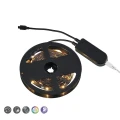 Taśma LED ściemnialna Racer czarny 5m. LED dim. 15W RGB 3000K pilot rl R65555102 | 4017807577341