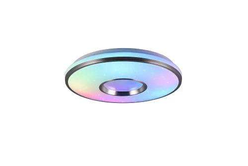Plafon Realta aluminium szczotkowane Ø 39cm. LED dim. starlight 21W + 3W RGB 2700 - 6500K pilot rl R64401005 | 4017807588125