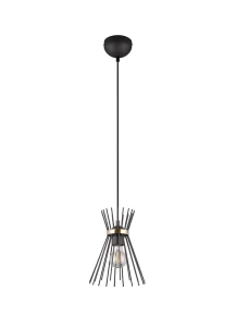 Rod czarny | złoty E27 Lampa wisząca