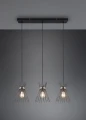 Lampa wisząca Rod czarny | złoty 3xE27 rl R31533080 | 4017807576771