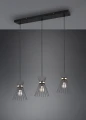 Lampa wisząca Rod czarny | złoty 3xE27 rl R31533080 | 4017807576771