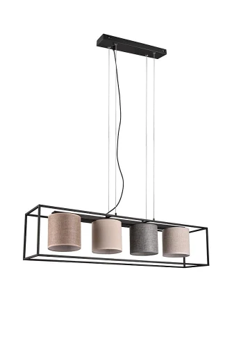 Lampa wisząca Ross czarny mat | beż | szary | brąz | biel 4xE27 trio 303100417 | 4017807567779