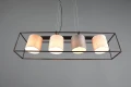 Lampa wisząca Ross czarny mat | beż | szary | brąz | biel 4xE27 trio 303100417 | 4017807567779