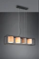 Lampa wisząca Ross czarny mat | beż | szary | brąz | biel 4xE27 trio 303100417 | 4017807567779