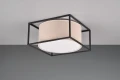 Lampa sufitowa Ross czarny mat | beż 2xE27 trio 603100244 | 4017807567748