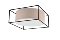 Lampa sufitowa Ross czarny mat | beż 3xE27 trio 603100344 | 4017807567755