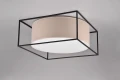 Lampa sufitowa Ross czarny mat | beż 3xE27 trio 603100344 | 4017807567755