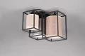 Lampa sufitowa Ross czarny mat | beż | szary | brąz 3xE27 trio 603130317 | 4017807573817