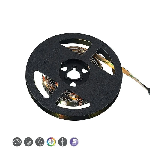 Taśma LED Screen czarny USB 1,2m. LED dim. 2,5W RGB pilot rl R65591102 | 4017807577464