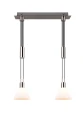 Lampa wisząca Stanley nikiel mat | biały 2xE27 trio 319500207 | 4017807574654