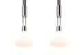 Lampa wisząca Stanley nikiel mat | biały 2xE27 trio 319500207 | 4017807574654