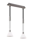 Stanley nikiel mat | biały 2xE27 Lampa wisząca