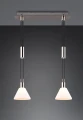 Lampa wisząca Stanley nikiel mat | biały 2xE27 trio 319500207 | 4017807574654