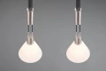Lampa wisząca Stanley nikiel mat | biały 2xE27 trio 319500207 | 4017807574654