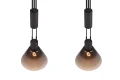 Lampa wisząca Stanley czarny mat | przydymiony 2xE27 trio 319500232 | 4017807574630