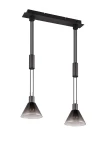 Stanley czarny mat | przydymiony 2xE27 Lampa wisząca
