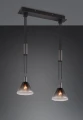 Lampa wisząca Stanley czarny mat | przydymiony 2xE27 trio 319500232 | 4017807574630