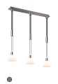 Lampa wisząca Stanley nikiel mat | biały 3xE27 trio 319500307 | 4017807574661