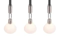 Lampa wisząca Stanley nikiel mat | biały 3xE27 trio 319500307 | 4017807574661