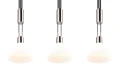Lampa wisząca Stanley nikiel mat | biały 3xE27 trio 319500307 | 4017807574661