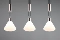 Lampa wisząca Stanley nikiel mat | biały 3xE27 trio 319500307 | 4017807574661