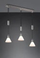 Lampa wisząca Stanley nikiel mat | biały 3xE27 trio 319500307 | 4017807574661