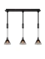 Lampa wisząca Stanley czarny mat | przydymiony 3xE27 trio 319500332 | 4017807574647