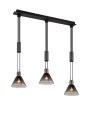 Lampa wisząca Stanley czarny mat | przydymiony 3xE27 trio 319500332 | 4017807574647
