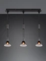 Lampa wisząca Stanley czarny mat | przydymiony 3xE27 trio 319500332 | 4017807574647