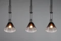 Lampa wisząca Stanley czarny mat | przydymiony 3xE27 trio 319500332 | 4017807574647