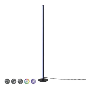 Tendo czarny LED dim. RGB 11W pilot Lampa podłogowa stojąca