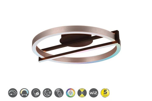 Lampa sufitowa Thompson aluminium LED dom. WiZ Connected 55W RGB 2700-6500K trio 653810305 | 4017807574777