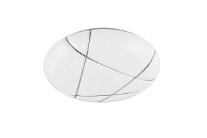 Tibor biały Ø 48cm. Starlight LED 3 step dim. 36W 2700-6300K pilot Plafon ściemnialny