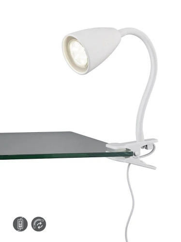 Lampka z klipsem mocującym Wanda biały mat GU10 trio 202620131 | 4017807575057