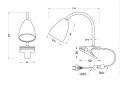 Lampka z klipsem mocującym Wanda biały mat GU10 trio 202620131 | 4017807575057