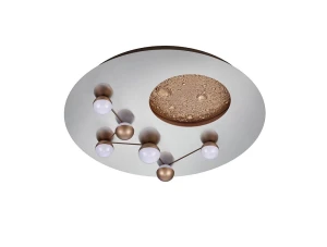 Zodiac aluminium szczotkowane Ø 50cm. Dip Switch LED 3 step dim. 42W 2300-3000-4000K Lampa sufitowa ściemnialna