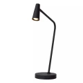 Lampka stołowa ściemnialna Stirling czarny akumulator LED 3 step dim. 3W 2700K lucide 36620/03/30 | 5411212361240
