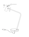 Lampka stołowa ściemnialna Stirling czarny akumulator LED 3 step dim. 3W 2700K lucide 36620/03/30 | 5411212361240