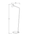 Lampa podłogowa ściemnialna Stirling czarny akumulator LED 3 step dim. 3W 2700K lucide 36720/03/30 | 5411212361264