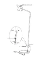 Lampa podłogowa ściemnialna Stirling czarny akumulator LED 3 step dim. 3W 2700K lucide 36720/03/30 | 5411212361264
