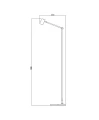Lampa podłogowa ściemnialna Tipik czarny akumulator LED 3 step dim. 3W 2700K lucide 36722/03/30 | 5411212361349