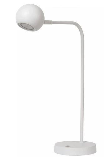 Lampka stołowa ściemnialna Comet biały akumulator LED 3 step dim. 3W 2700K lucide 36621/03/31 | 5411212361295