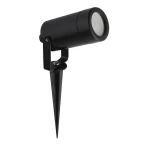 Spikey czarny GU10 IP44 Reflektor ogrodowy