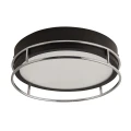 Łazienkowa lampa sufitowa Phoenix 2LT czarny | chrom Ø 30cm 2xE14 IP44 searchlight 62012-2CC