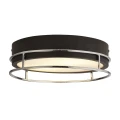 Łazienkowa lampa sufitowa Phoenix 2LT czarny | chrom Ø 30cm 2xE14 IP44 searchlight 62012-2CC