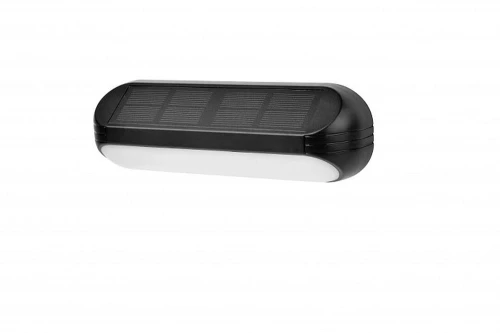 Kinkiet zewnętrzny solarny z czujnikiem zmierzchu SOE-1 solar czarny PIR LED 3000K RGB ecolight EC20115 | 5905036201153