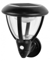 Kinkiet zewnętrzny solarny z czujnikiem zmierzchu SOE-3 solar czarny PIR LED 4000K IP44 ecolight EC20117 | 5905036201177
