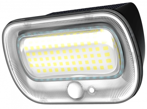 Kinkiet zewnętrzny solarny z mikrofalowym czujnikiem ruchu zmierzchu SOE-5 solar czarny PIR LED 4000K IP54 ecolight EC20111 | 5905036201115